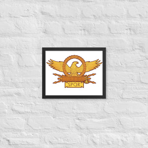 Roman Legionary Eagle - Ancient Rome Framed poster