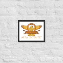 Load image into Gallery viewer, Alea Iacta Est - The Die Is Cast - Julius Caesar - Ancient Rome Framed poster