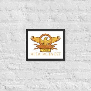 Alea Iacta Est - The Die Is Cast - Julius Caesar - Ancient Rome Framed poster