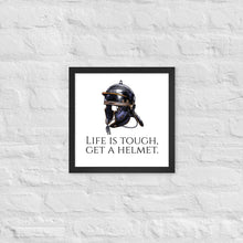 Load image into Gallery viewer, Life Is Tough, Get A Helmet - Ancient Rome Legionary Helmet Framed poster