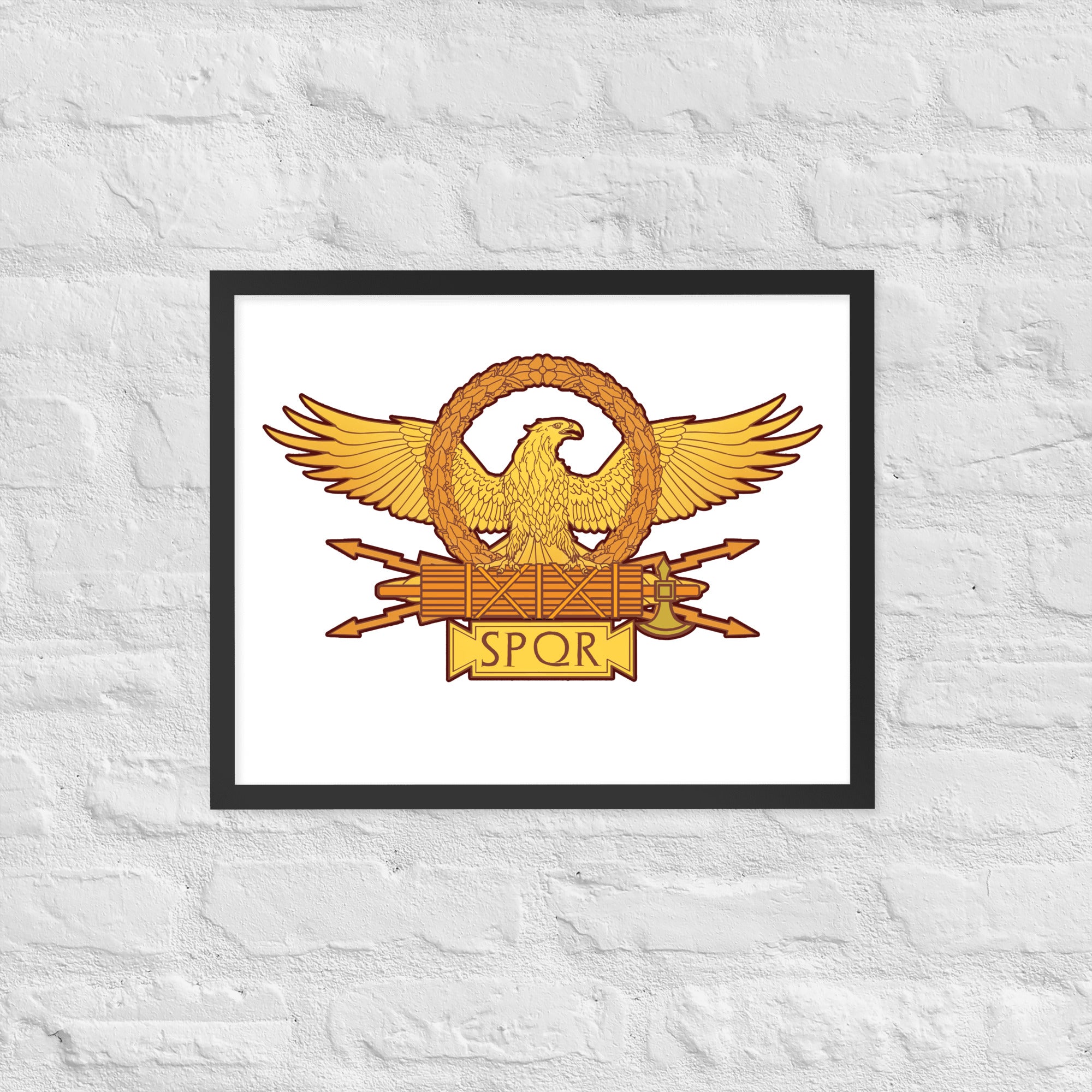 Roman Legionary Eagle - Ancient Rome Framed poster