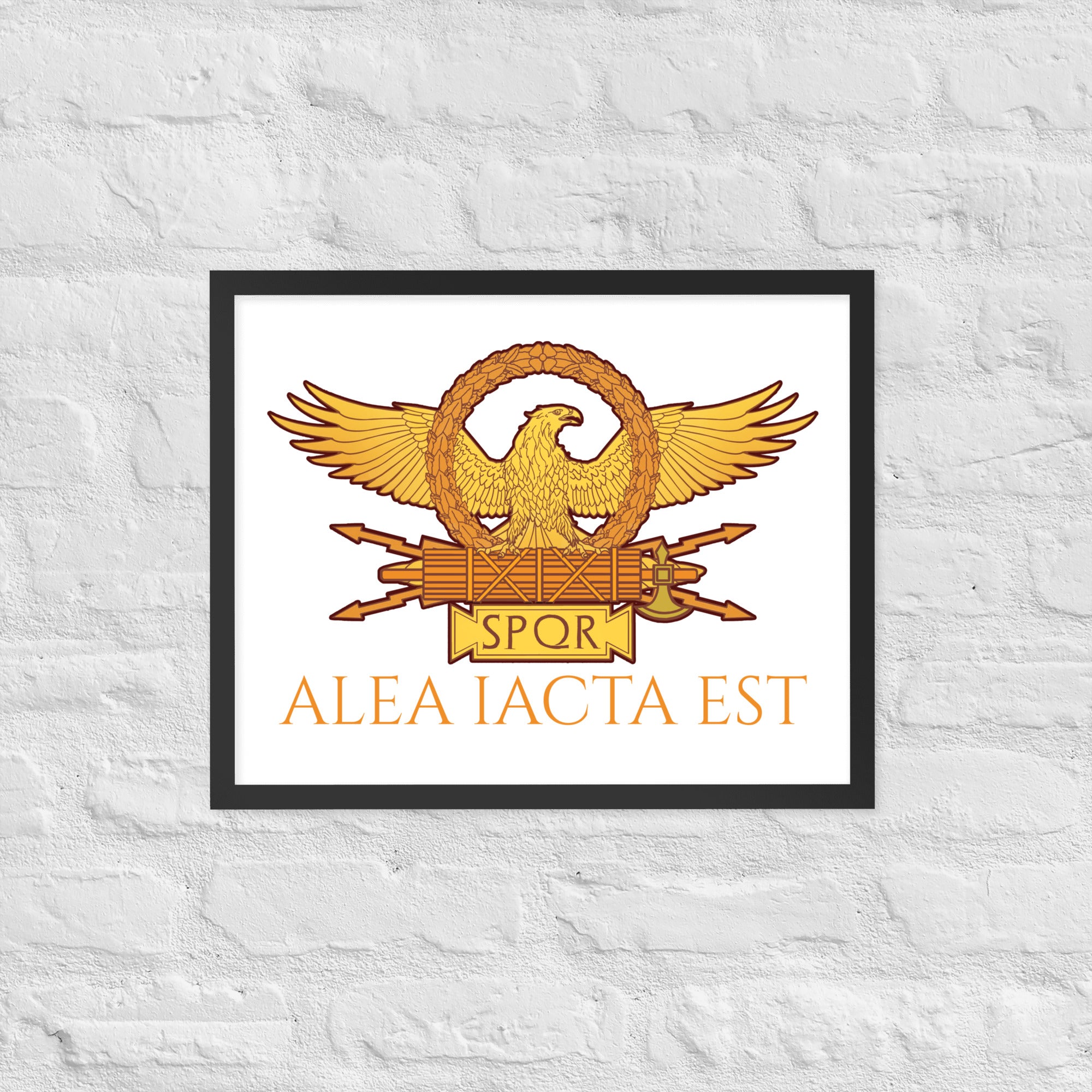 Alea Iacta Est - The Die Is Cast - Julius Caesar - Ancient Rome Framed poster