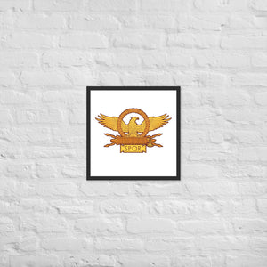 Roman Legionary Eagle - Ancient Rome Framed poster