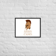 Arma Virumque Cano - I Sing Of Arms And The Man - The Aeneid Roman Mythology Framed poster
