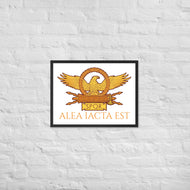 Alea Iacta Est - The Die Is Cast - Julius Caesar - Ancient Rome Framed poster