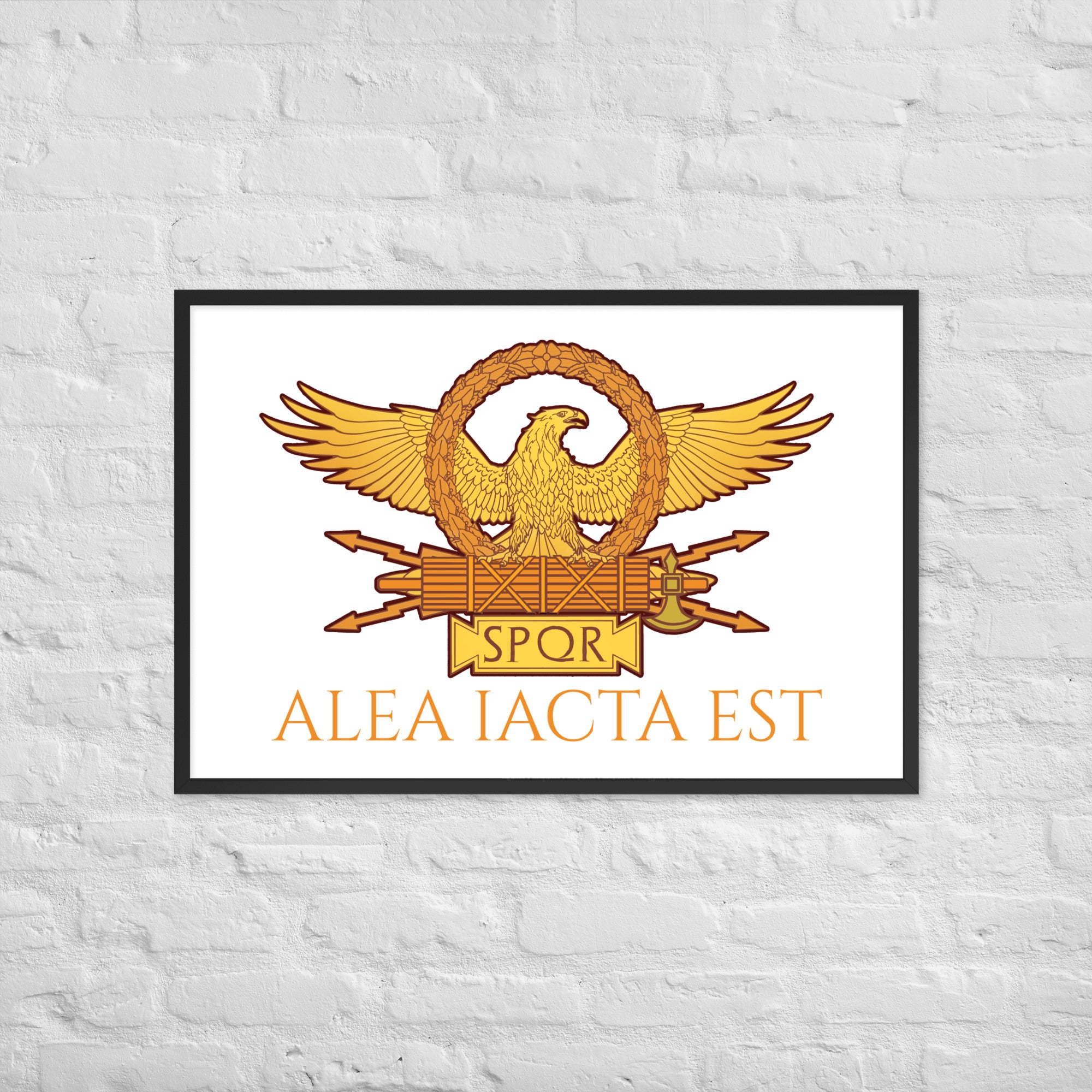 Alea Iacta Est - The Die Is Cast - Julius Caesar - Ancient Rome Framed poster