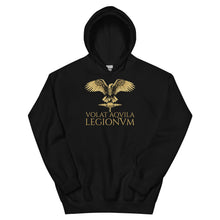 Load image into Gallery viewer, Volat Aquila Legionum - Classical Latin - Ancient Roman Legionary Eagle Unisex Hoodie