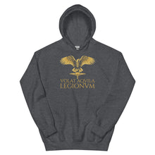 Load image into Gallery viewer, Volat Aquila Legionum - Classical Latin - Ancient Roman Legionary Eagle Unisex Hoodie