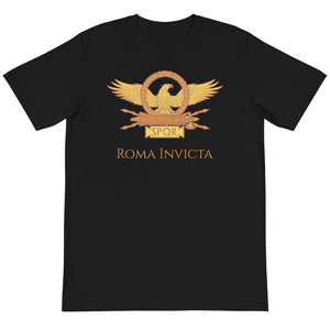 Roma Invicta - Inspirational Ancient Rome Unisex Organic T-Shirt