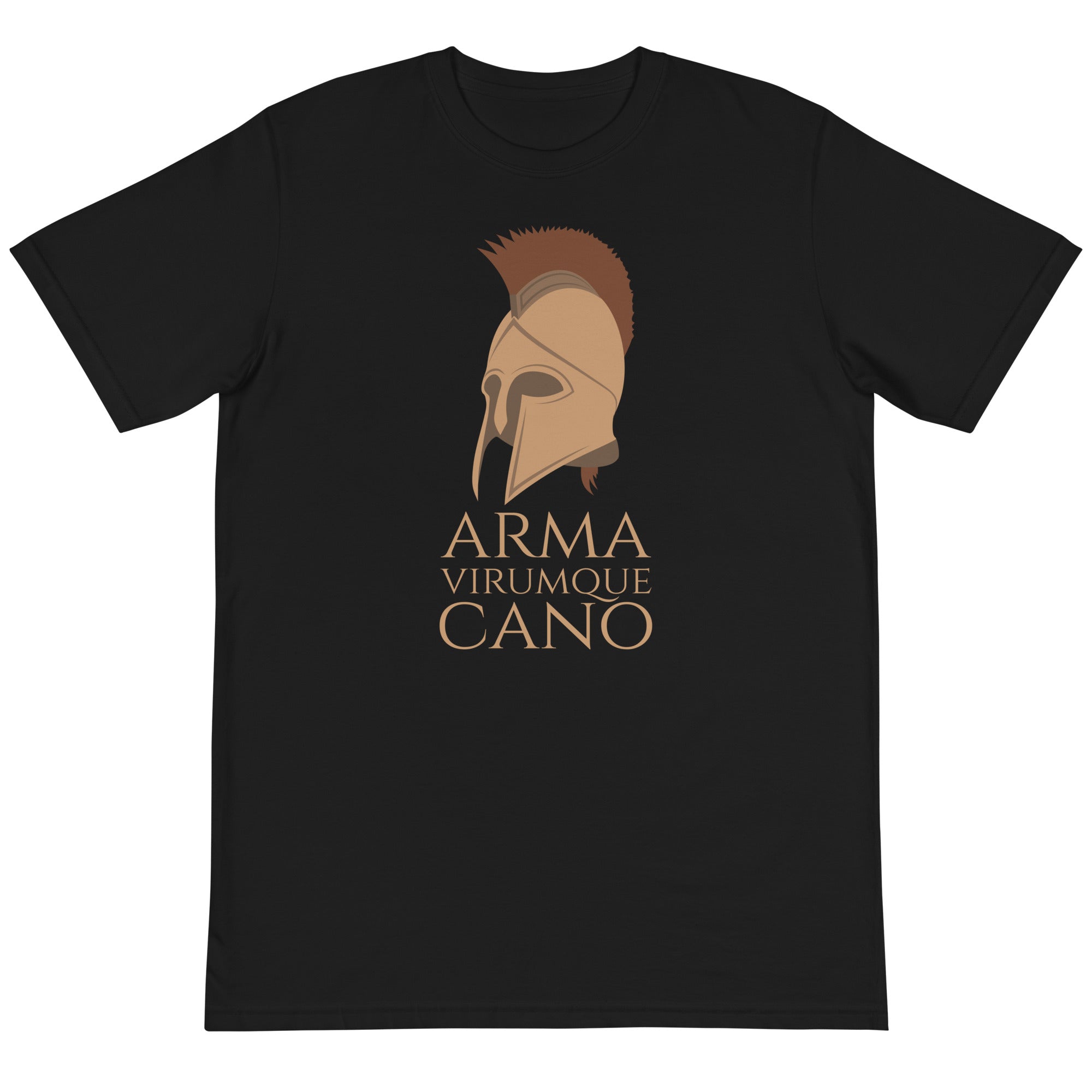 Arma Virumque Cano - I Sing Of Arms And The Man - The Aeneid Roman Mythology Unisex Organic T-Shirt