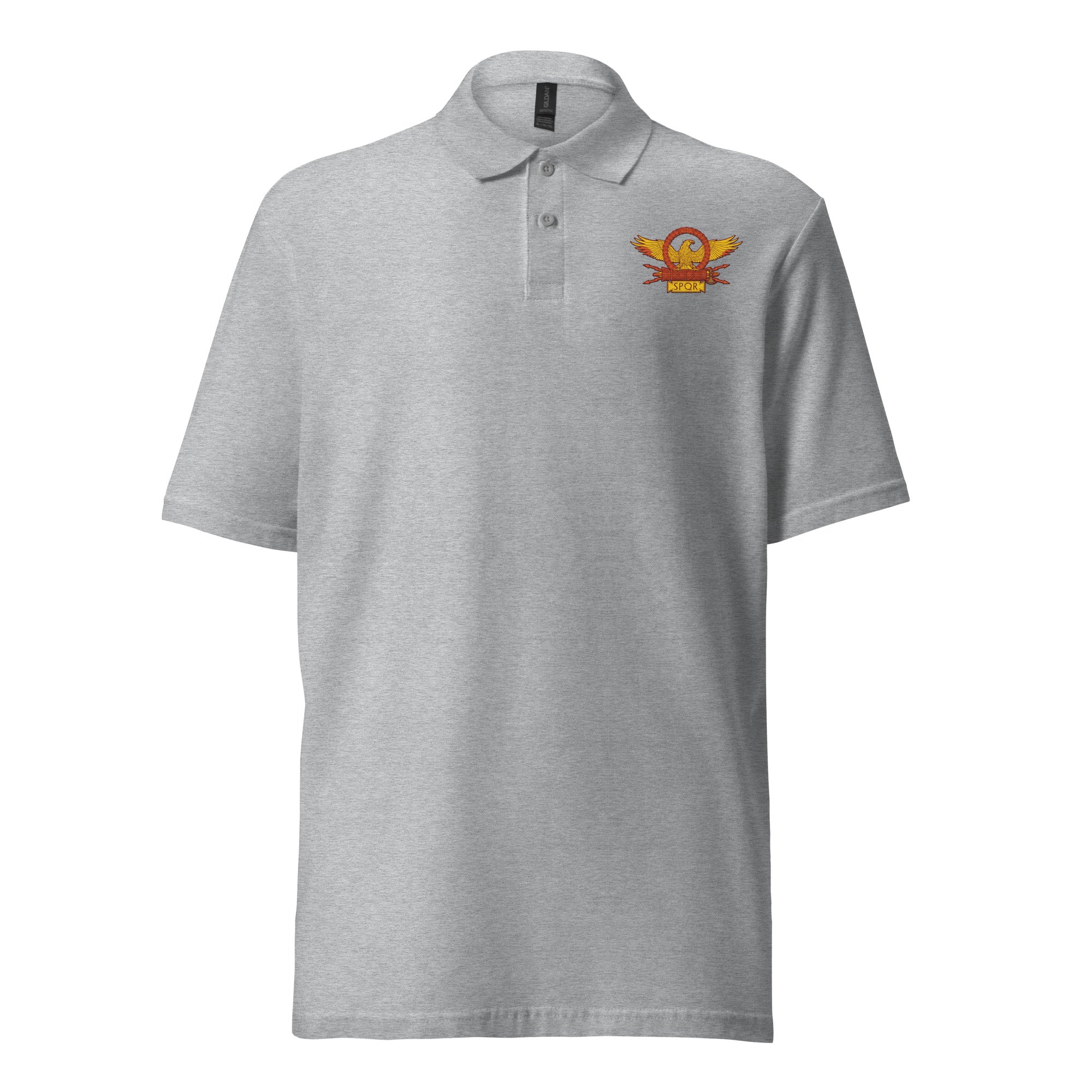 Roman Eagle SPQR - Embroidered Unisex Pique Polo Shirt