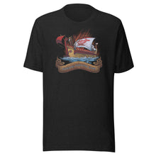 Load image into Gallery viewer, Audentes Fortuna Iuvat - Fortune Favors The Bold - Ancient Roman Quinquereme - Latin Saying Unisex T-Shirt
