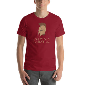 Omnia Paratus - Prepared In All Things / Ready For Anything - Latin Saying Unisex T-Shirt