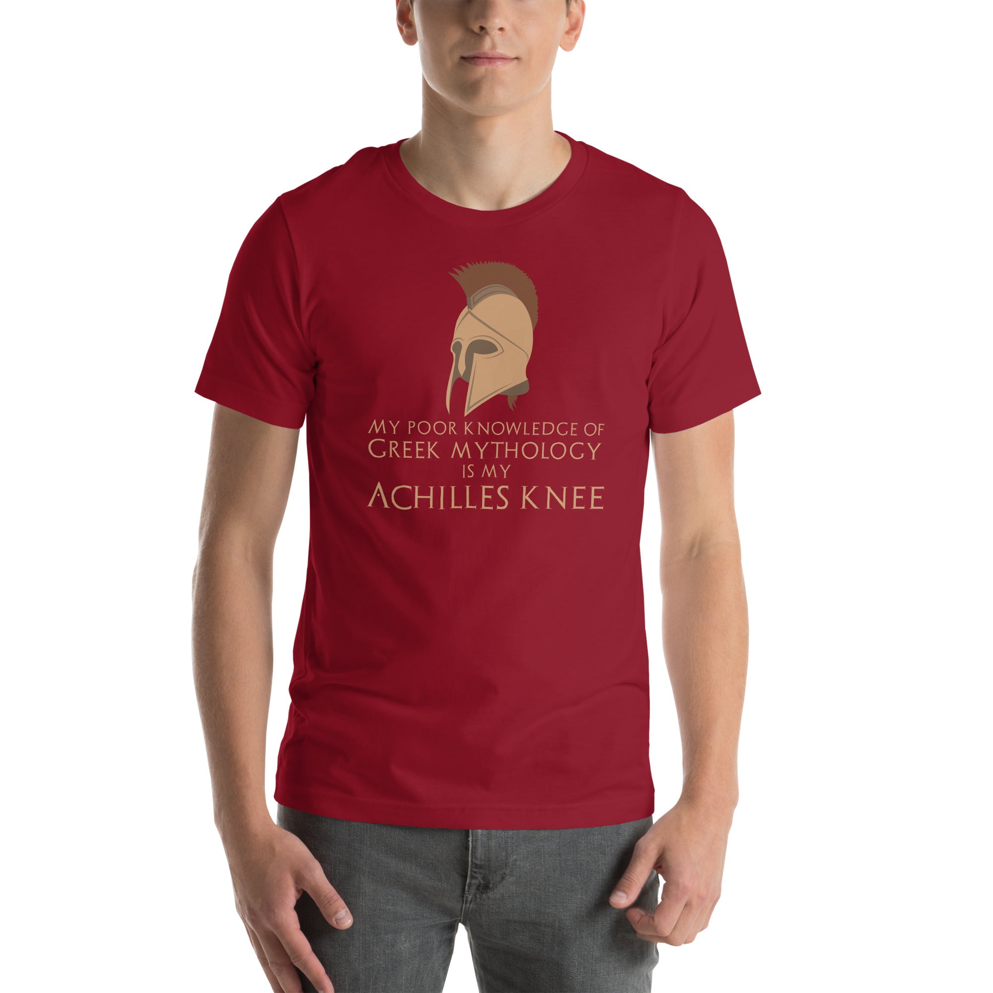 Ancient Greek Mythology Meme - Achilles Knee - Trojan War Unisex T-Shirt