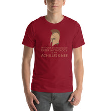 Load image into Gallery viewer, Ancient Greek Mythology Meme - Achilles Knee - Trojan War Unisex T-Shirt