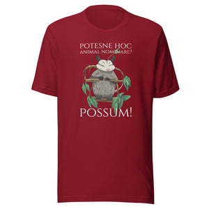 Potesne Hoc Animal Nominare? Possum! - Classical Latin Unisex T-Shirt