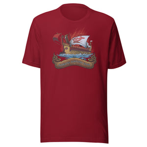 Audentes Fortuna Iuvat - Fortune Favors The Bold - Ancient Roman Quinquereme - Latin Saying Unisex T-Shirt