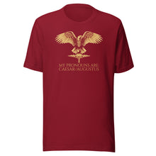 Load image into Gallery viewer, My Pronouns Are: Caesar/Augustus - Ancient Rome Unisex T-Shirt