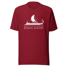 Load image into Gallery viewer, Destitutus Ventis, Remos Adhibe - If The Wind Will Not Serve Take To The Oars - Motivational Stoic Philosophy Latin Unisex T-Shirt
