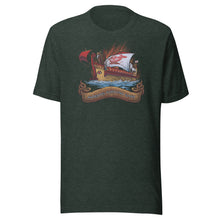 Load image into Gallery viewer, Audentes Fortuna Iuvat - Fortune Favors The Bold - Ancient Roman Quinquereme - Latin Saying Unisex T-Shirt