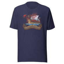 Load image into Gallery viewer, Audentes Fortuna Iuvat - Fortune Favors The Bold - Ancient Roman Quinquereme - Latin Saying Unisex T-Shirt