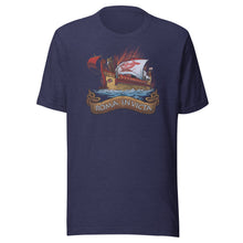 Load image into Gallery viewer, Roma Invicta - Ancient Roman Quinquereme - Latin Motto - Unisex T-Shirt