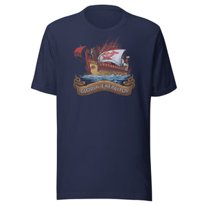 Roman Legionary Motto "Gloria Exercitus" - Ancient Roman Quinquereme Unisex T-Shirt