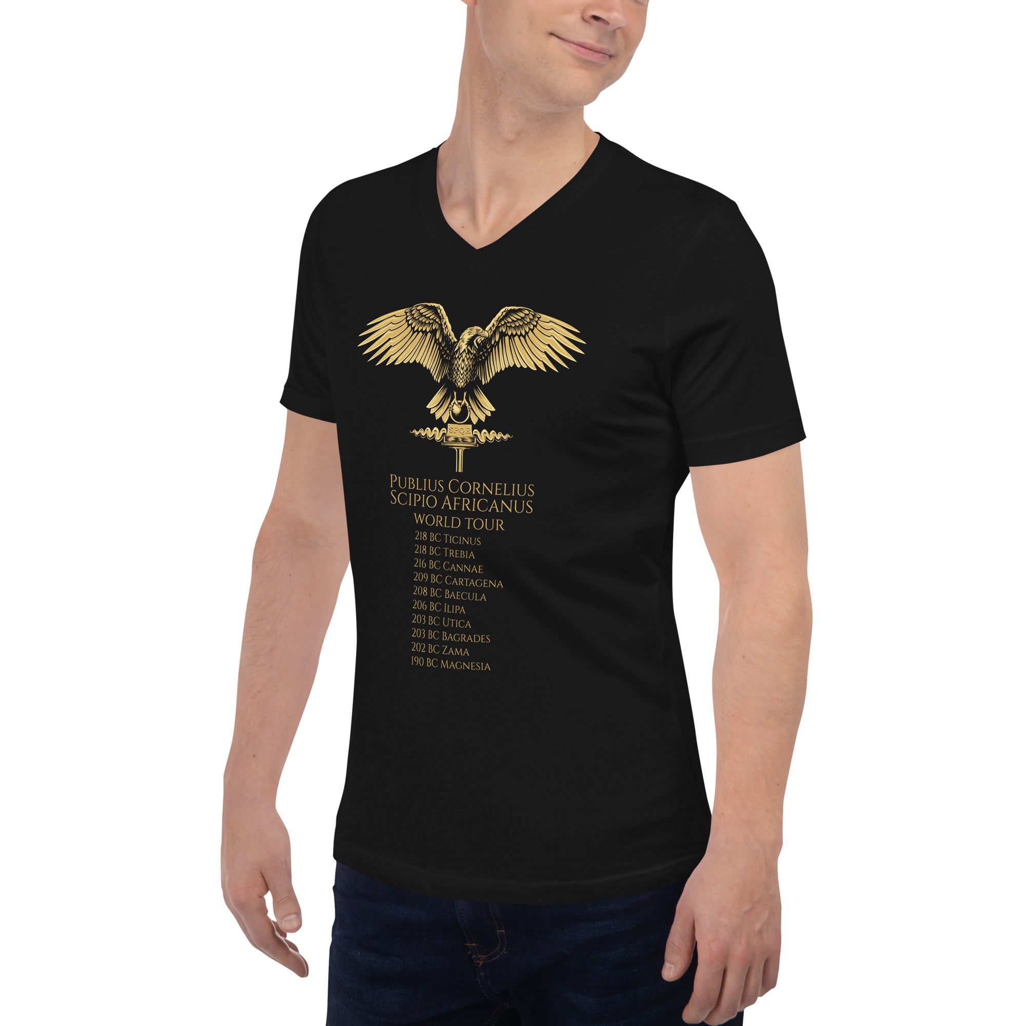 Scipio Africanus World Tour - Second Punic War - Unisex Short Sleeve V-Neck T-Shirt