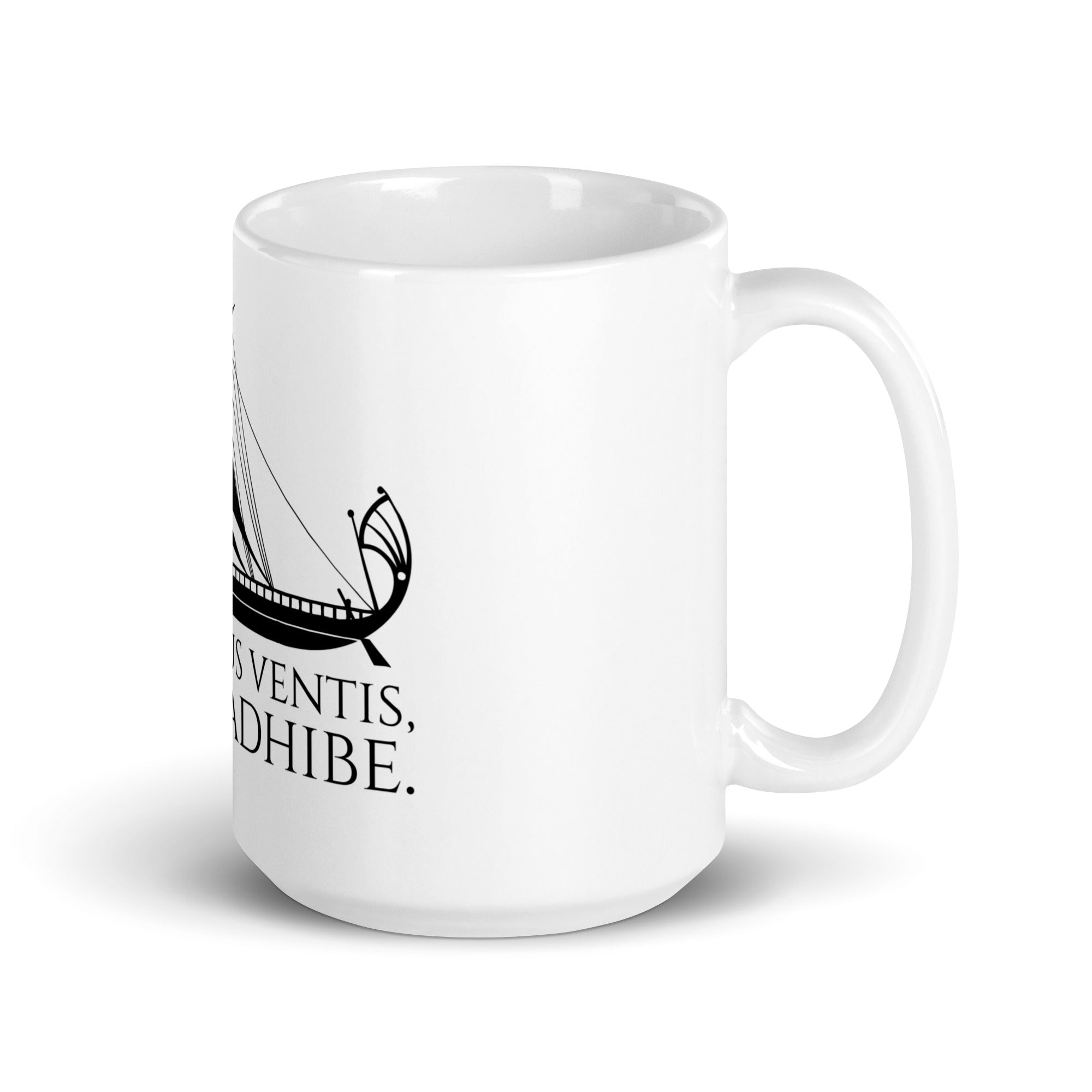 Destitutus Ventis, Remos Adhibe - If The Wind Will Not Serve Take To The Oars - Motivational Stoic Philosophy Mug