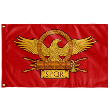 Load image into Gallery viewer, SPQR Roman Eagle Wall Flag - 36”x60” - (ONE-SIDED SEMITRANSPARENT)