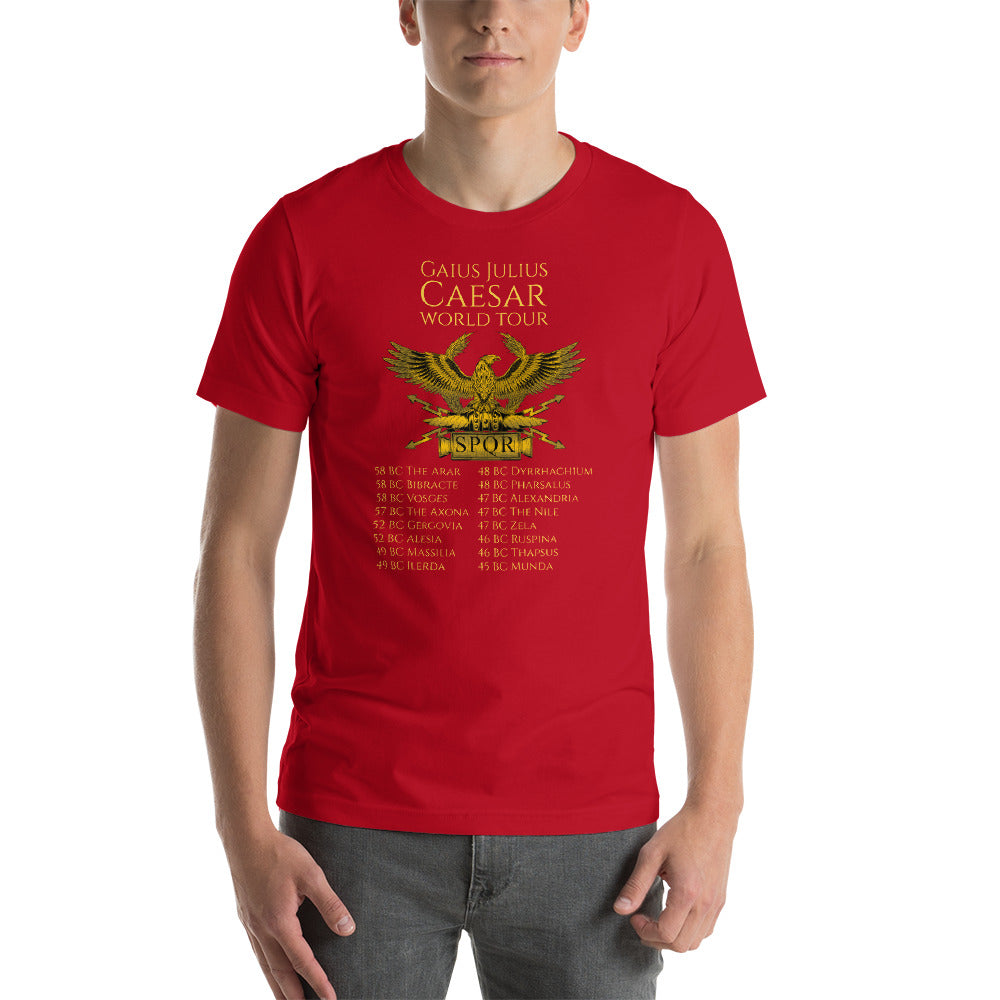 Gaius Julius Caesar World Tour - Ancient Rome Short-Sleeve Unisex T-Shirt