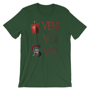 Veni Vidi Vici Gaius Julius Caesar Latin Quote Short-Sleeve Unisex T-Shirt