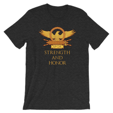 Load image into Gallery viewer, Strength And Honor Roman Eagle SPQR Legionary Standard Aquila Short-Sleeve Unisex T-Shirt