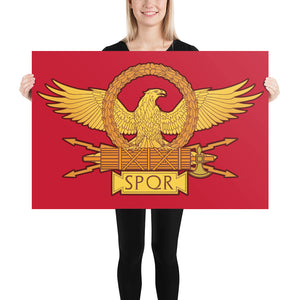 Roman Eagle SPQR Enhanced Matte Paper Poster
