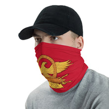 Load image into Gallery viewer, Anti Barbarian Red SPQR Roman Eagle Neck Gaiter