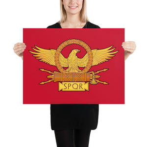 Roman Eagle SPQR Enhanced Matte Paper Poster