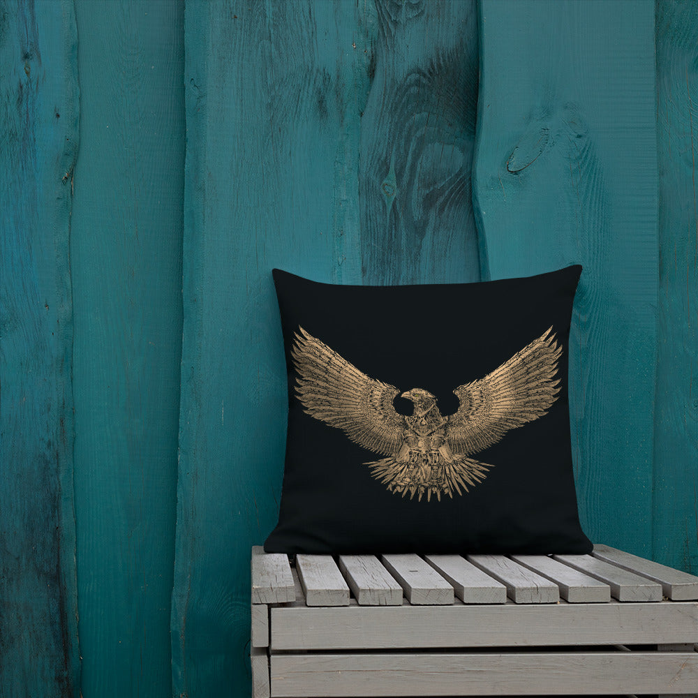 Steampunk Roman Eagle SPQR Premium Pillow