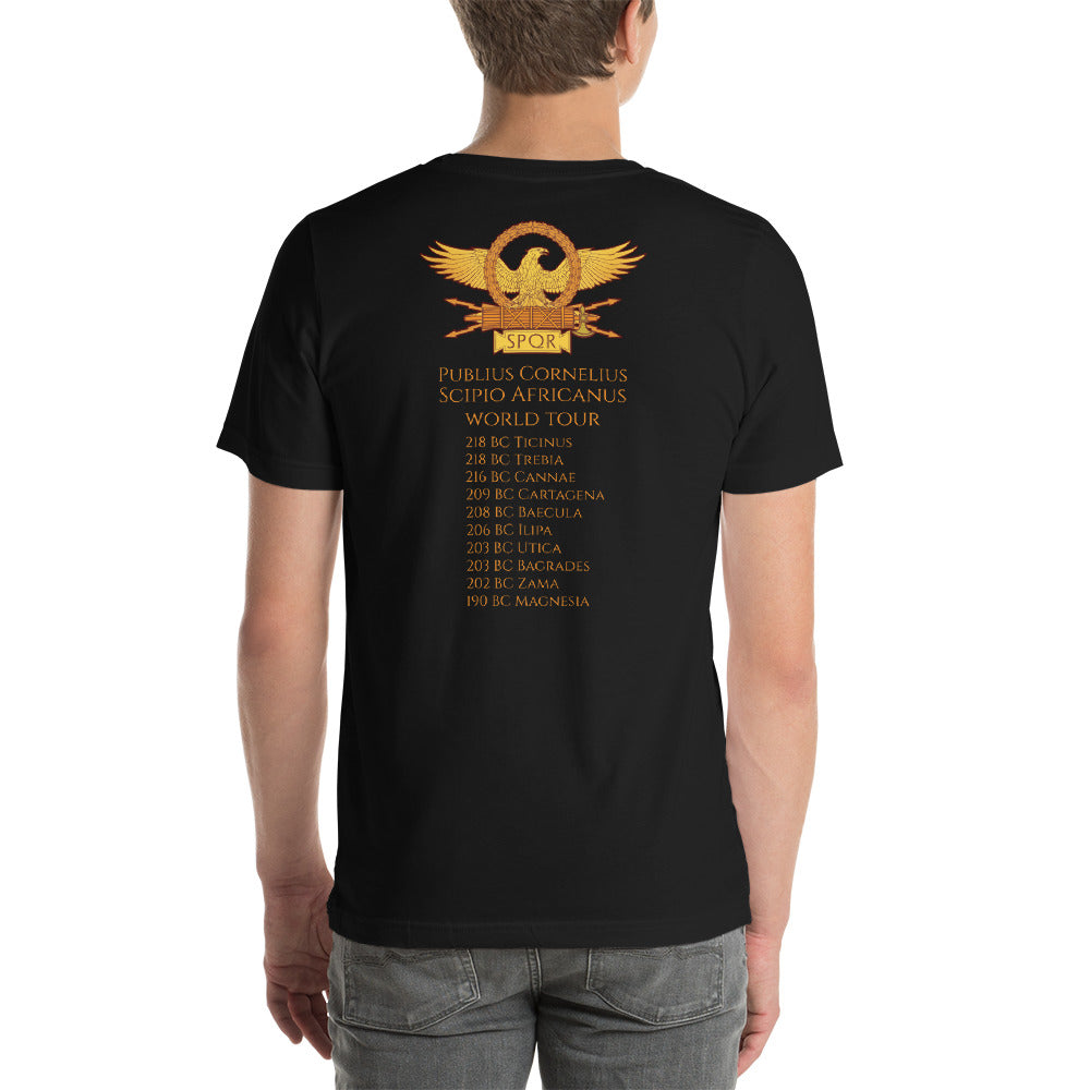 Scipio Africanus World Tour Second Punic War Short-Sleeve Double Sided Print Unisex T-Shirt