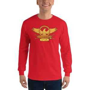 SPQR Roman Legionary Eagle Men’s Long Sleeve Shirt