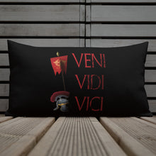 Load image into Gallery viewer, Gaius Julius Caesar Veni Vidi Vici Premium Pillow