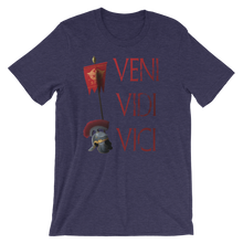 Load image into Gallery viewer, Veni Vidi Vici Gaius Julius Caesar Latin Quote Short-Sleeve Unisex T-Shirt