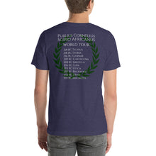 Load image into Gallery viewer, Scipio Africanus World Tour Second Punic War Laurel Wreath Back Design Short-Sleeve Double Sided Print Unisex T-Shirt