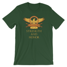 Load image into Gallery viewer, Strength And Honor Roman Eagle SPQR Legionary Standard Aquila Short-Sleeve Unisex T-Shirt