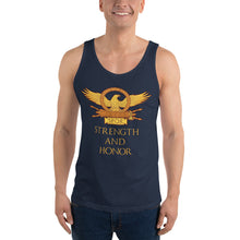 Load image into Gallery viewer, Strength And Honor - Roman Eagle Unisex Tank Top