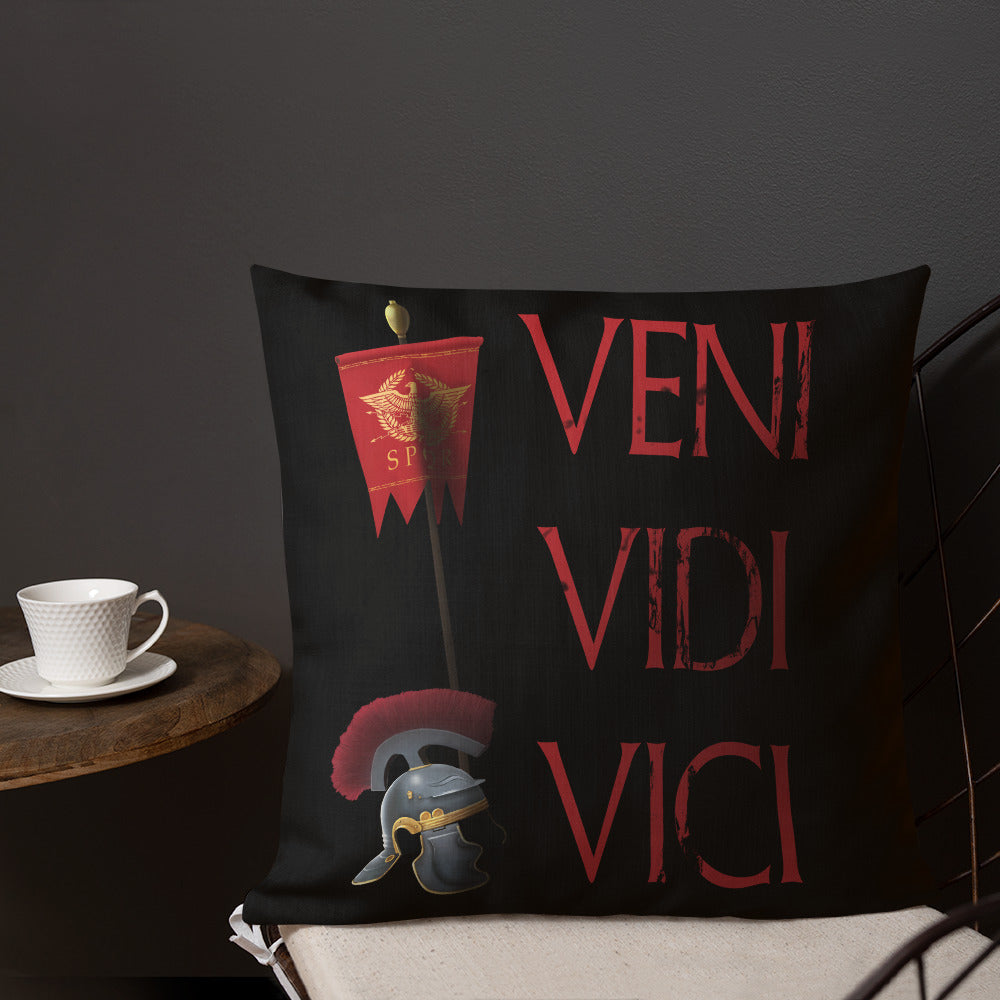Gaius Julius Caesar Veni Vidi Vici Premium Pillow