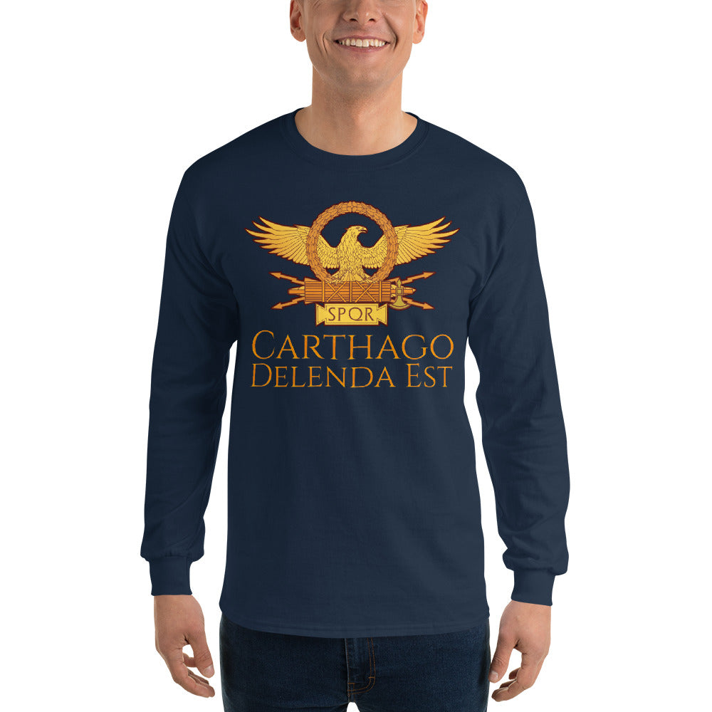 Carthago Delenda Est - Ancient Rome Men’s Long Sleeve Shirt