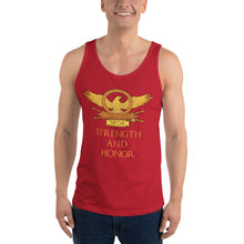 Load image into Gallery viewer, Strength And Honor - Roman Eagle Unisex Tank Top