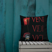Load image into Gallery viewer, Gaius Julius Caesar Veni Vidi Vici Premium Pillow