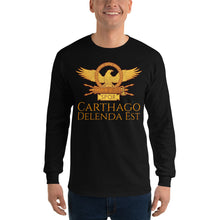 Load image into Gallery viewer, Carthago Delenda Est - Ancient Rome Men’s Long Sleeve Shirt