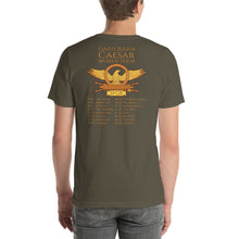 Load image into Gallery viewer, Gaius Julius Caesar World Tour - Ancient Rome Double Sided Print Short-Sleeve Unisex T-Shirt